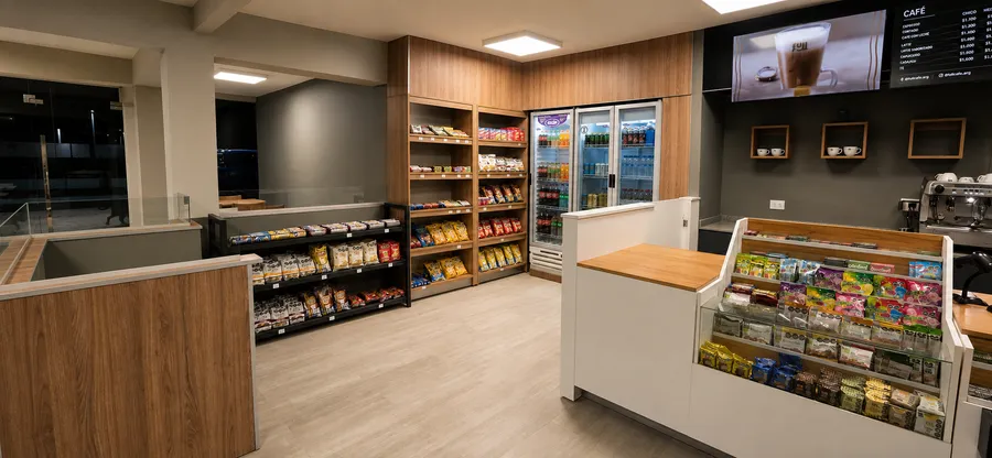Exhibidor de snacks y bebidas frías Full